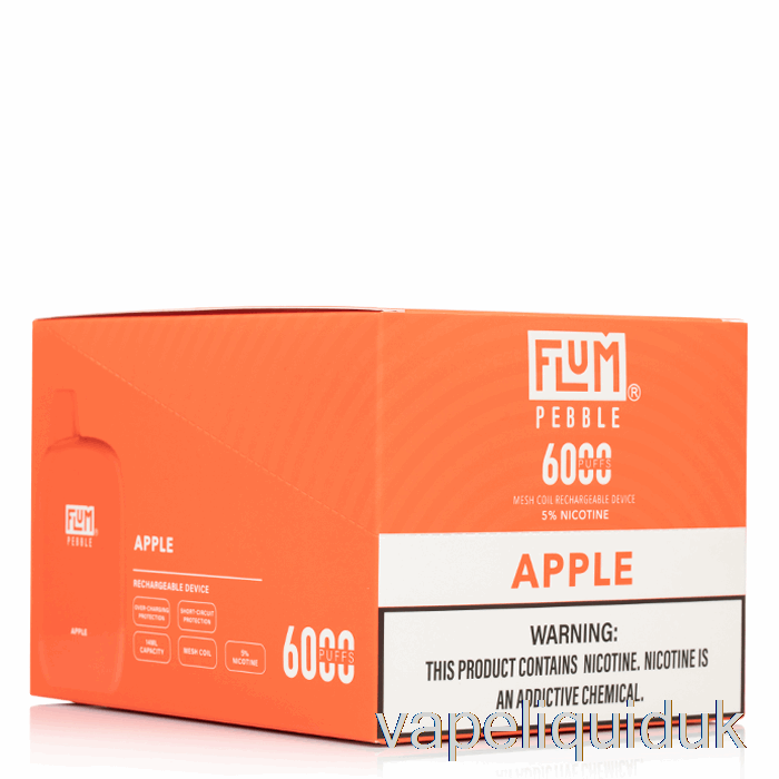 [10-Pack] Flum Pebble 6000 Disposable Vape Liquid